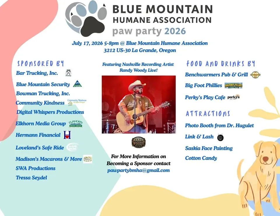 Blue Mountain Humane Association Paw Party Fundraiser