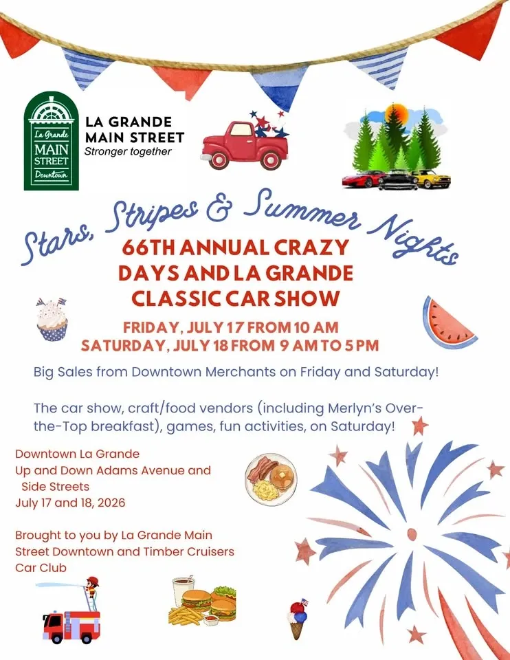 66th Annual Crazy Days and La Grande Classic Car Show