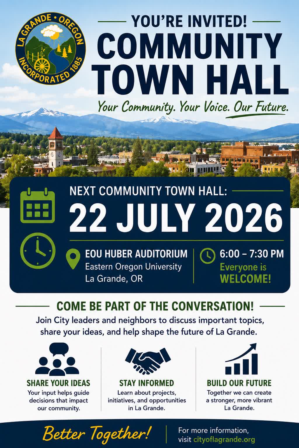 Community Town Hall – July 22, 2026