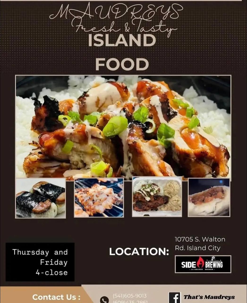 Maudreys Fresh & Tasty Island Food at Side A Brewing