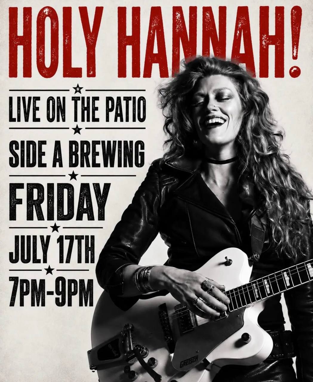 Holy Hannah! to play Side A Brewing patio