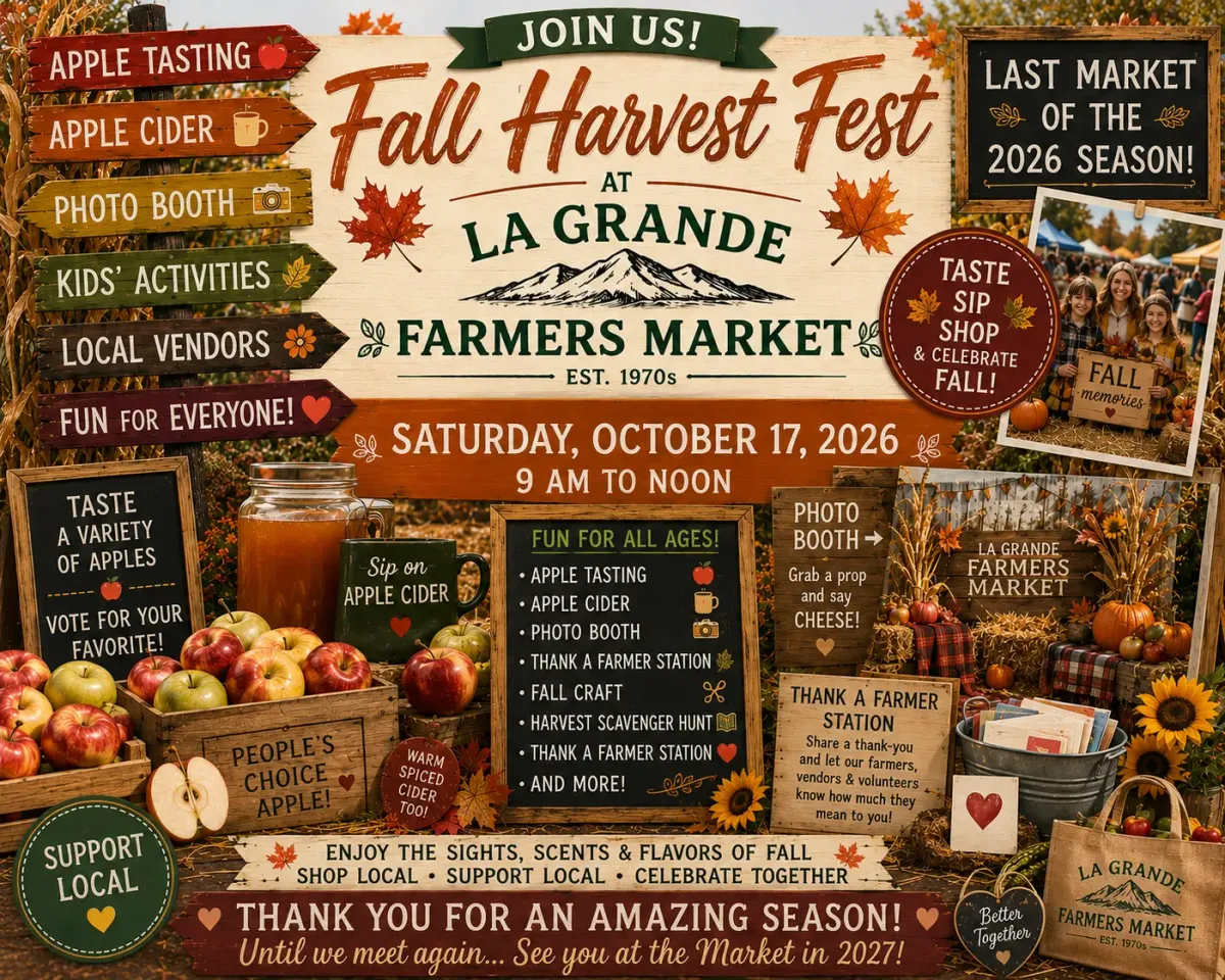 Farmers Market Fall Harvest Fest — Oct. 17