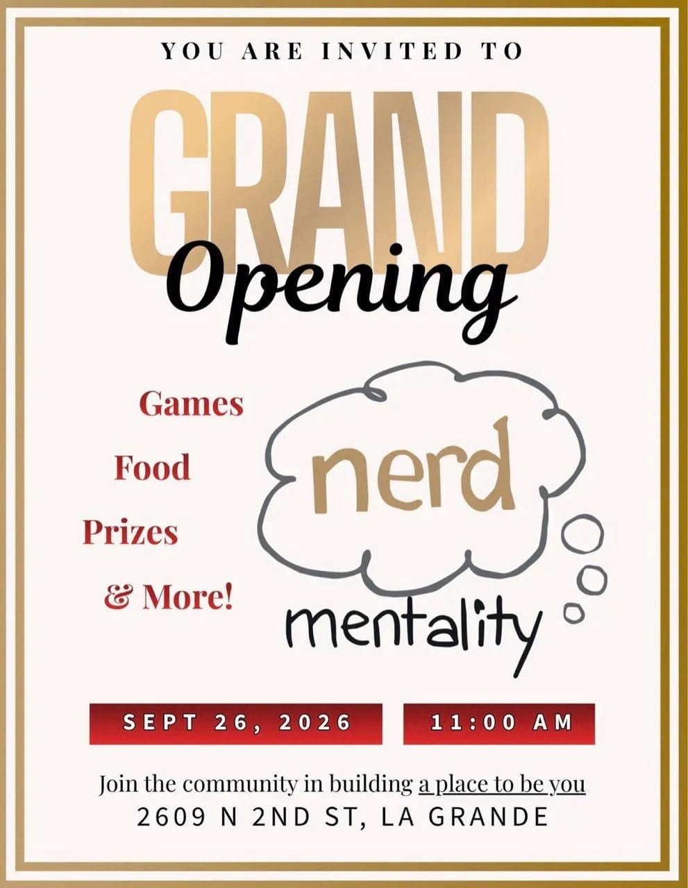Nerd Mentality Grand Opening