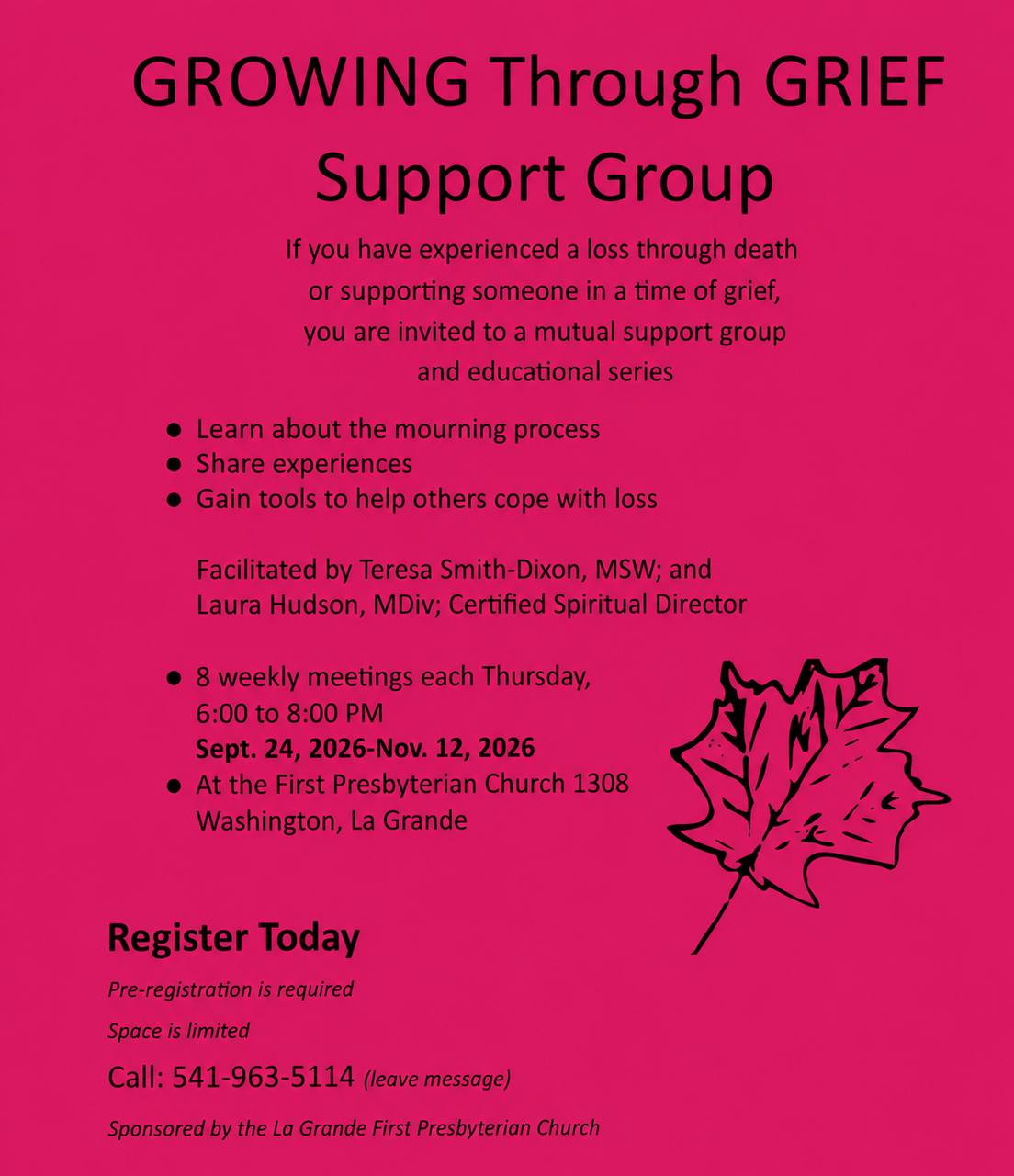 Growing Through Grief Support Group