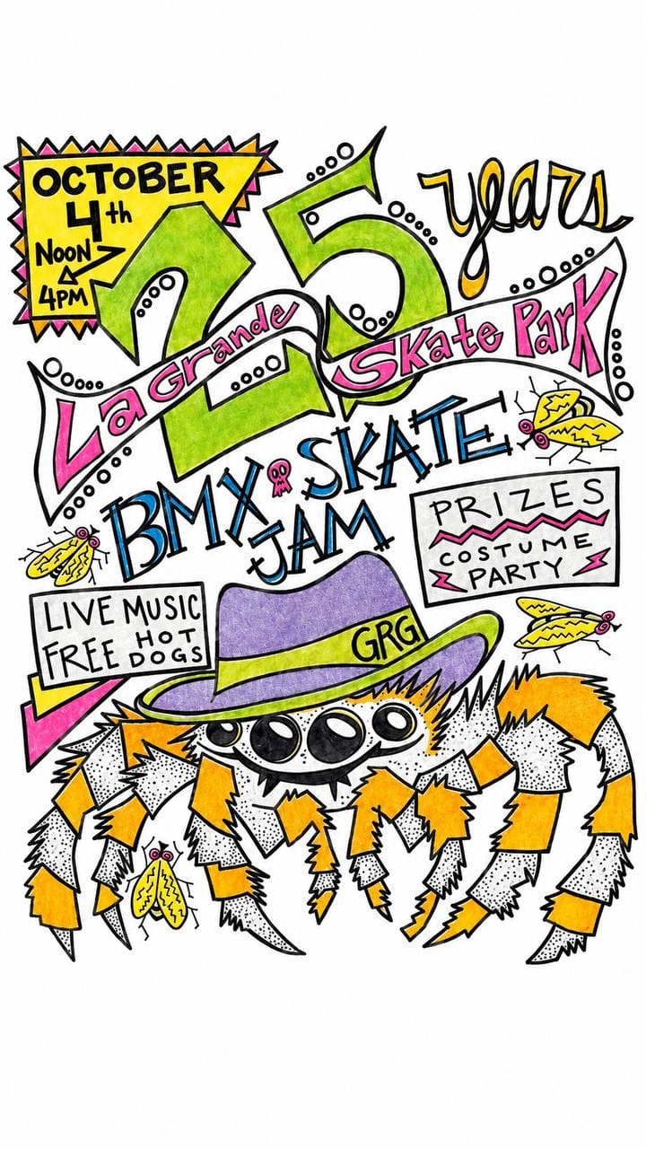 La Grande Skate Park 25th anniversary BMX and skate jam — Oct. 4