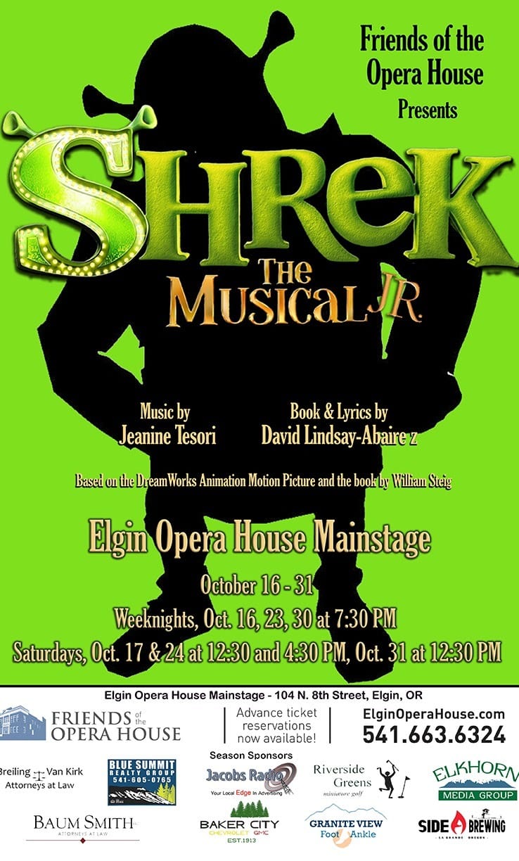 Shrek the Musical Jr. — Oct. 16-31