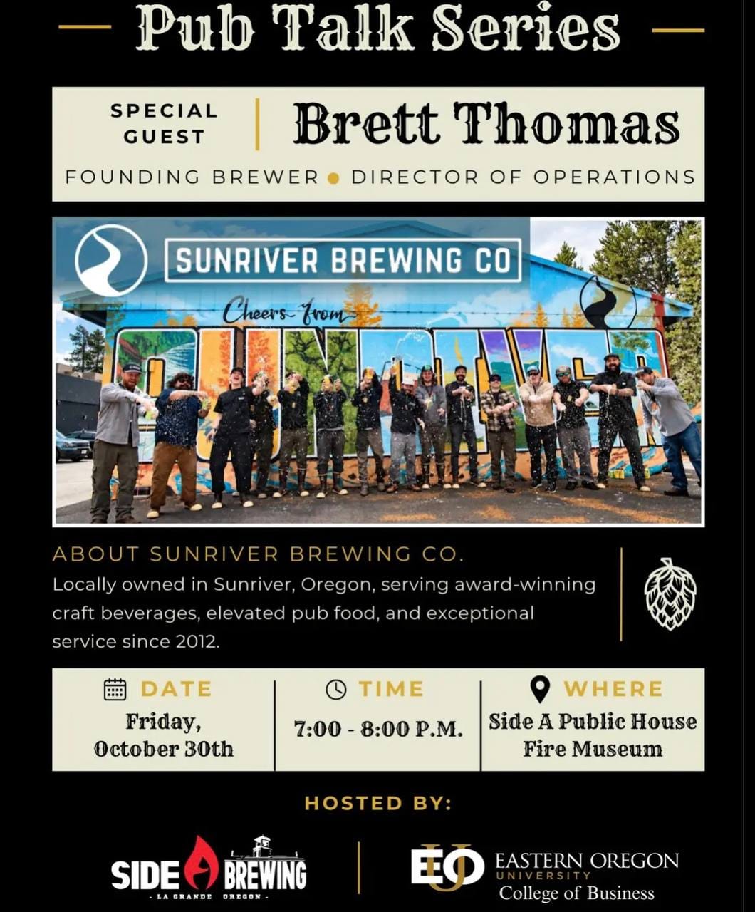 Pub Talk Series: Brett Thomas